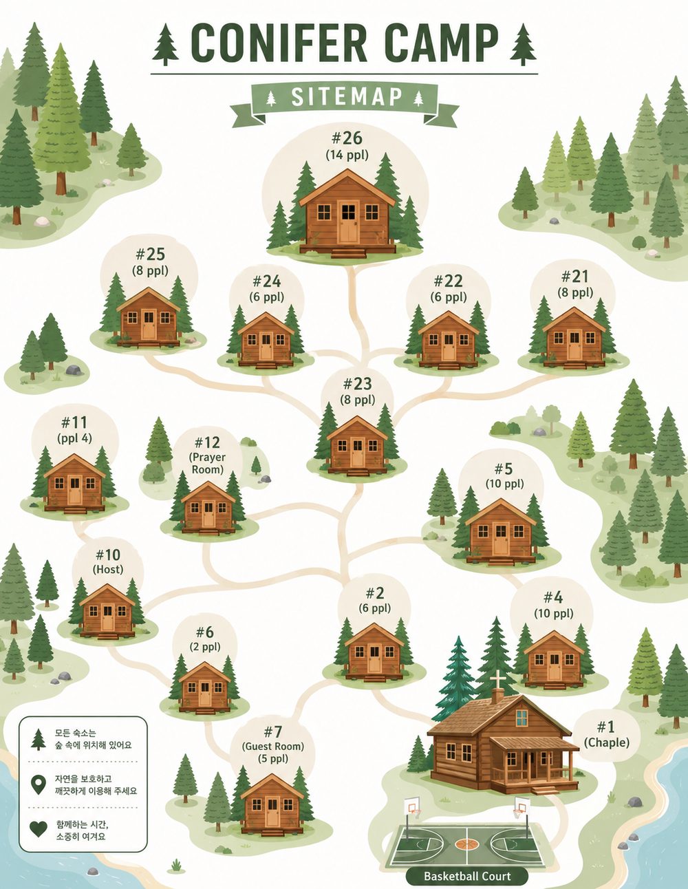 Conifer Camp Site Map